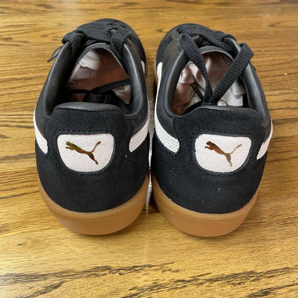 PUMA Palermo Leather Black White Gum Men Size 11.5 New Casual Shoe NEW - Picture 5 of 7